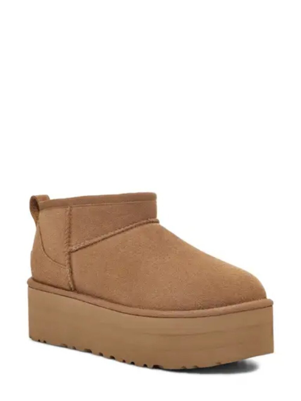 UGG® Classic Ultra Mini Platform Boot, Size 7M, Chestnut brown